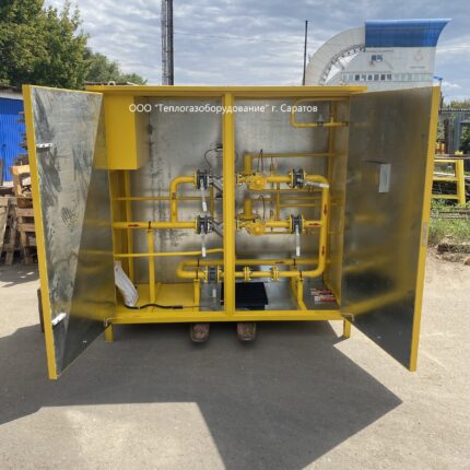 Газорегуляторный пункт шкафной ГРПШ-РДНК-1000-2У1-СГ с измерительным комплексом
